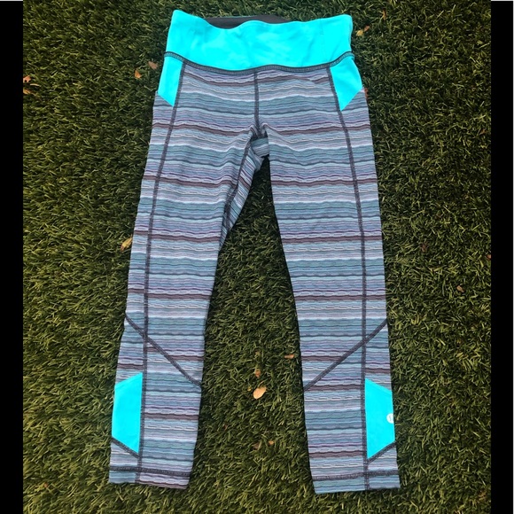 Lululemon ‘Pave Rival Crop’ in Peacock Blue - Picture 7 of 9